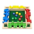 thumbnail image 1 of Shut The Box Dice Game, 4-Players Wooden Board Game with 8 Dices, Family Math Games,Perfect Tabletop Game for Classroom,Home,Pub and Party, 1 of 9