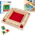 thumbnail image 1 of Shut The Box Game, Shut The Box Game Wooden Board for 4 Players, Drinking Game Party Board Game Gift for Friends or Family (Red), 1 of 7