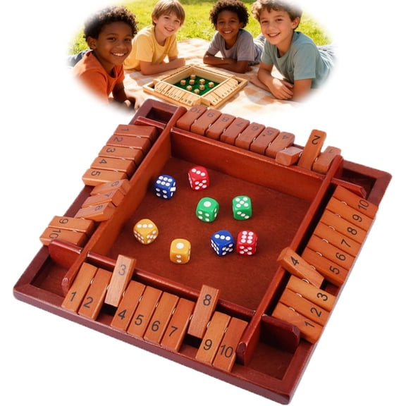 Shut The Box Game, Strengthen The Sensitivity of Brain Thinking, Shut The Box Dice Game, Improves Mathematical Skills, for Classroom, Home