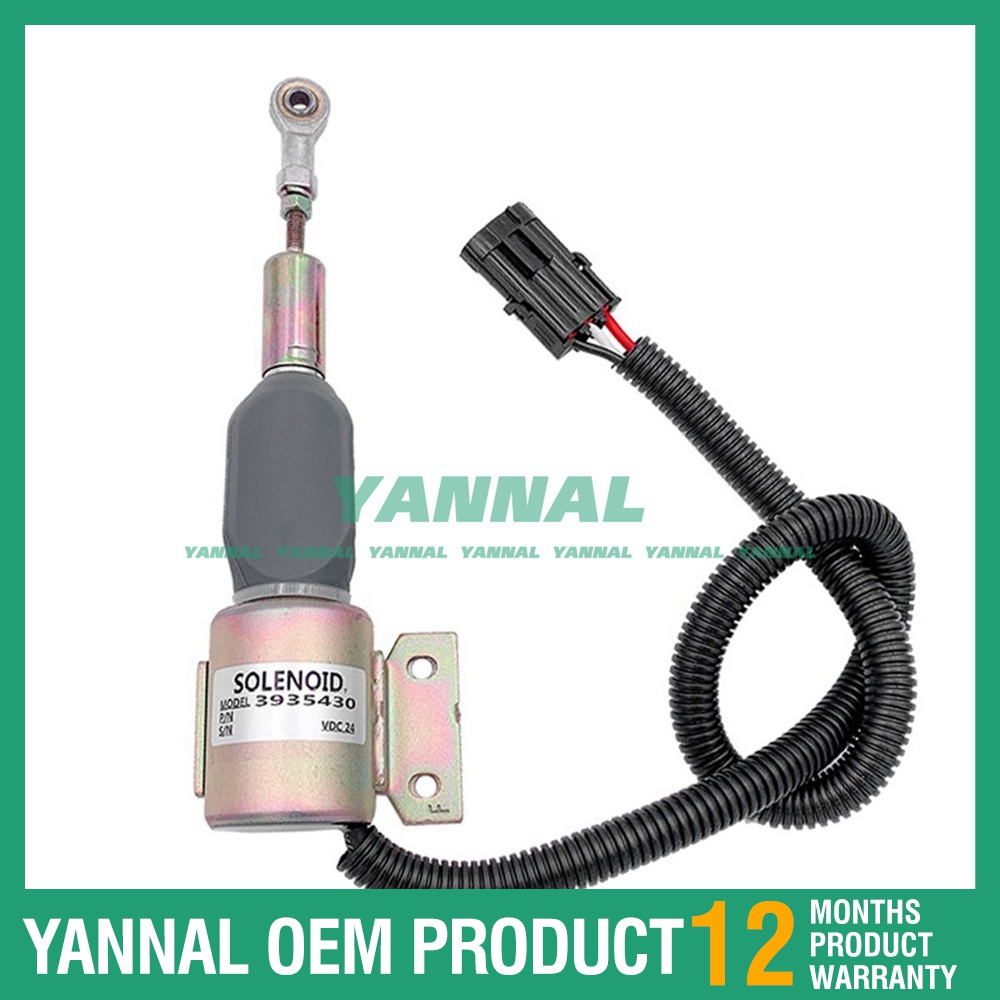 Shutdown Flameout Solenoid SA-4755-12 3935431 3935429 For Cummins 6BT 5 ...