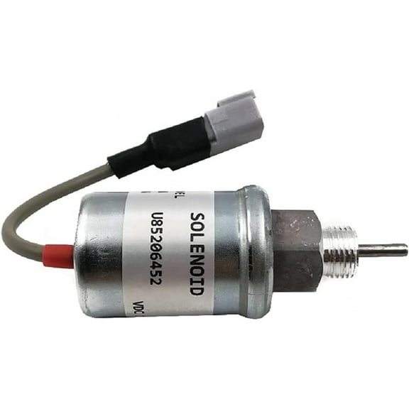 Shutoff Solenoid Valve 12V 185206192 185206084 U85206452 U85206451 185206420 Compatible with Caterpillar Cat Engine 3024 3024C 3013C 3034 216B 226B Perkins HL403C-15 HR404C-22T 402D