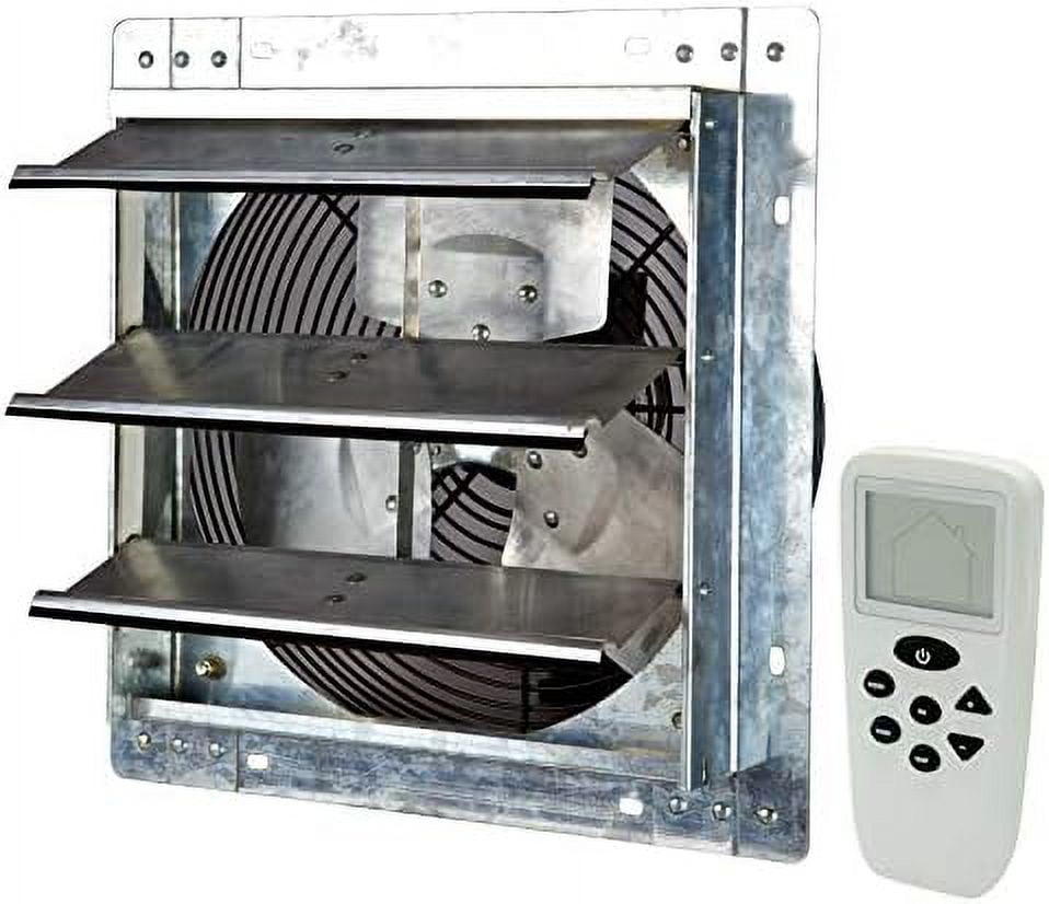Shutter Exhaust Fan With Wireless Controlled Thermostat And Humidity