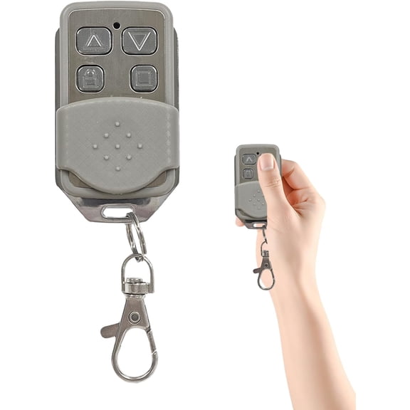 Shutter Key Fob, Shutter Fob Remote Universal Automatic Gate Remoted Control Garage Door Opener Remoted Entry Remote Control Key Automatic Garage with 4 Buttons for Car Garages Door Gate(Batter
