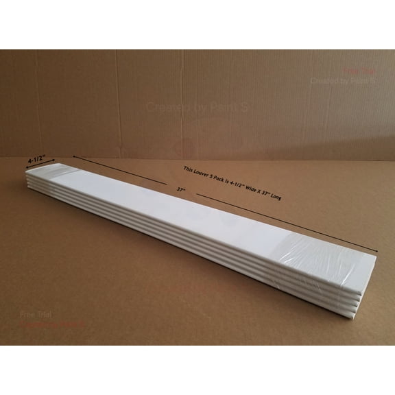 Shutter Louver Replacement Kit 5 Pack 4-1/2" x 7/16" x 37"  Hardwood