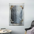 thumbnail image 1 of Shutters Tapestry, Wooden Window Shutters with Shabby Paint Rusty Antique Traditional Village Picture, Wall Hanging for Bedroom Living Room Dorm Decor, 40W X 60L Inches, Charcoal, by Ambesonne, 1 of 2