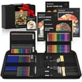 thumbnail image 1 of Shuttle Art 116 PCS Drawing Kit, Professional Drawing Supplies with Sketch, Charcoal, Colored, Graphite, Pastel Pencils & Sticks, Complete Drawing Tools and Paper Pads in Zipper Case, 1 of 8