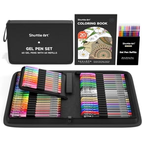 Shuttle Art 120 Pack Set 60 Colored Gel Pen with 60 Refills