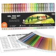 Shuttle Art 60 Pack Earth Tone Gel Pens, 30 Brown Earth Tone Gel Pens with 30 Refills for Adults Coloring Books Journaling Drawing Nature, Landscapes, Animals S