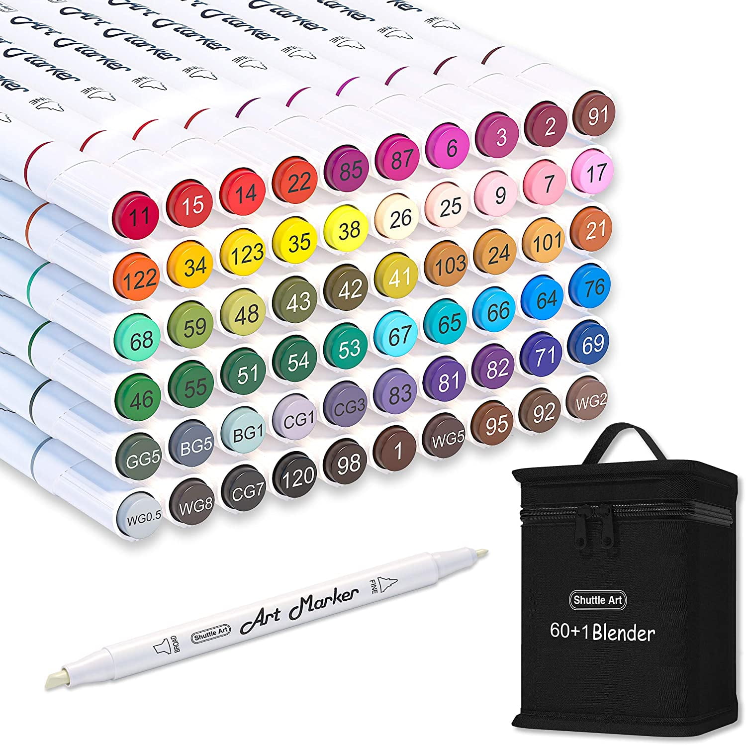 Concept Dual Tip Artistist Marker with Strathmore 500 Series Marker Pad 11  x 14 Basic Colors (Set of 24)