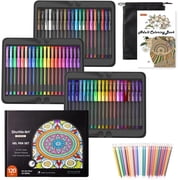 Shuttle Art Gel Pens, 120 Pack Gel Pen Set Packed in a Box, 60 Unique Colors with 60 Refills for Adults Coloring Books Drawing Doodling Crafts Scrapbooking Journaling