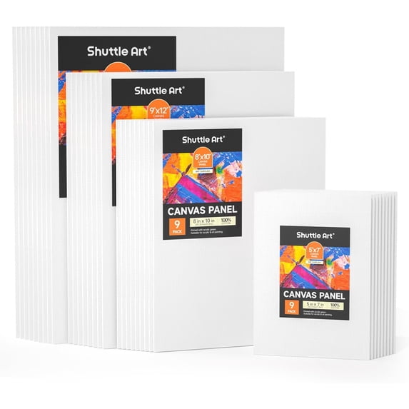 Shuttle Art Canvas Set, 36 Pack, 5x7, 8x10, 9x12, 11x14 inch, 100% ...