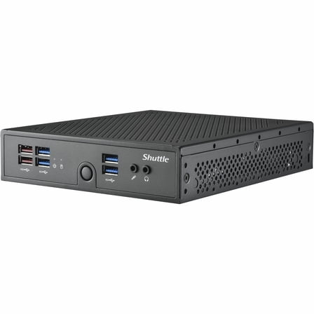 Shuttle XPC slim DS50U3 Barebone System, Slim PC, 1 x Processor Support, 1 Core i3 13th Gen i3-1315U 1.20 GHz Dual-core (2 Core)