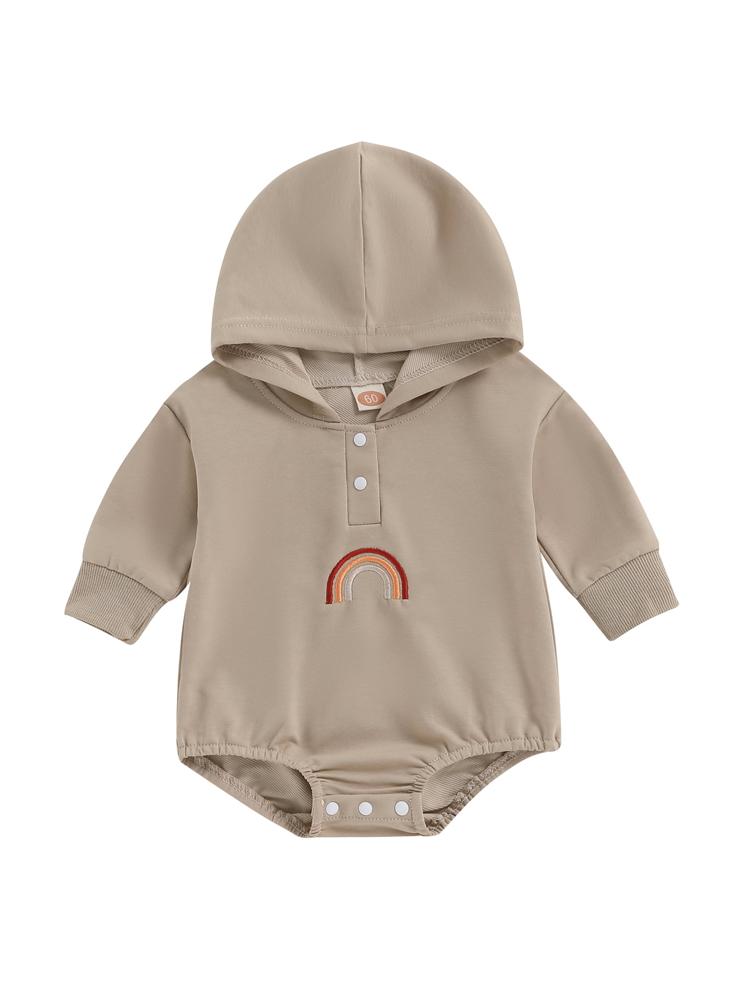 Babyhug Woven Full Sleeves Winter Wear Hooded Romper with Floral Print - Grey