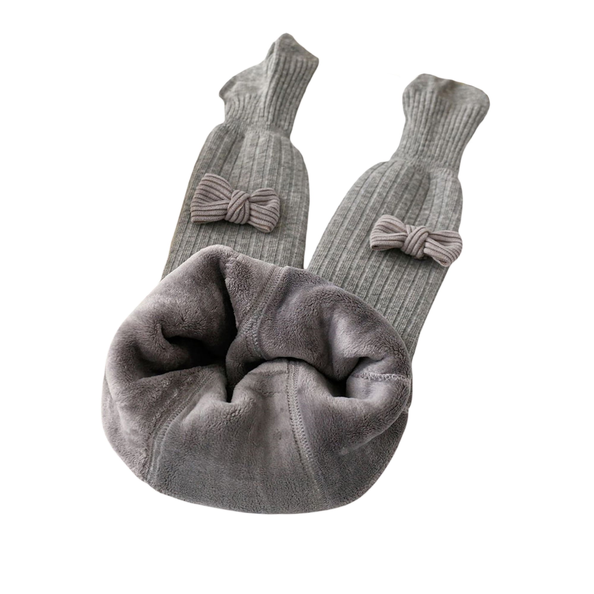 Shuttle tree Baby Girl Tights Fleece Lined Cable Knit Leggings