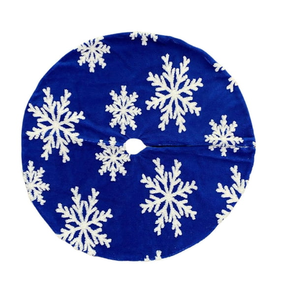 Shuttle tree Christmas Tree Skirt Round Soft Plush Snow Decor Holiday Festival Party Supplies