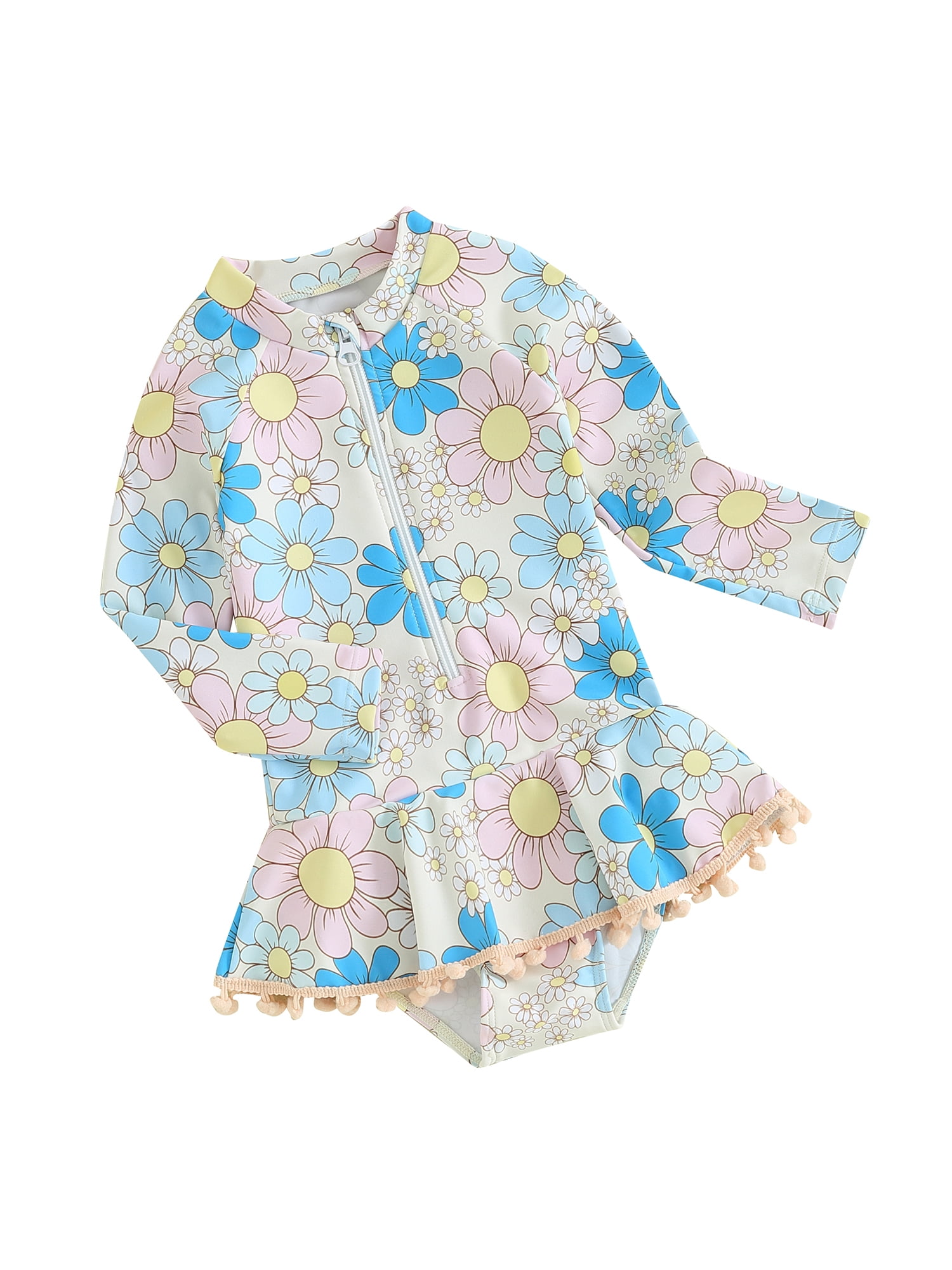 Shuttle tree Kids Toddlers Baby Girls' One Piece Rashguard Swimsuit