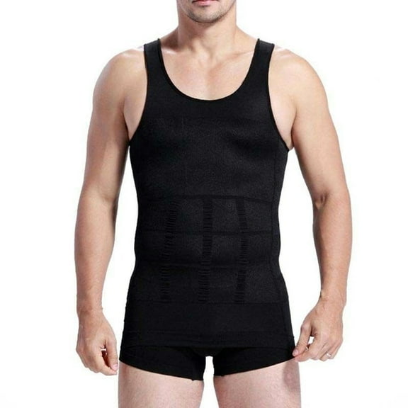 Shuttle tree Men Body Slimming Tummy Shaper Vest Belly Underwear Shapewear Waist Girdle Shirt