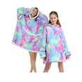 thumbnail image 1 of Shuttle tree Oversized Wearable Blanket Hoodie For Adult Kids Hooded Sherpa Sweatshirt With Front Pocket, 1 of 6
