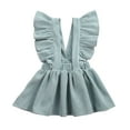 thumbnail image 1 of Shuttle tree Toddler Baby Girls Corduroy Strap Suspender Skirt Overalls Dress Outfit, 1 of 8