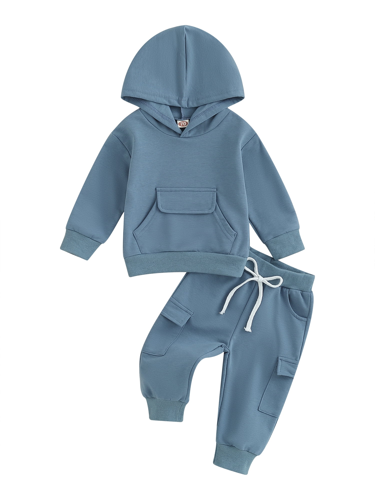 Shuttle tree Toddler Infant Baby Boy Girl Clothes Solid Long Sleeve