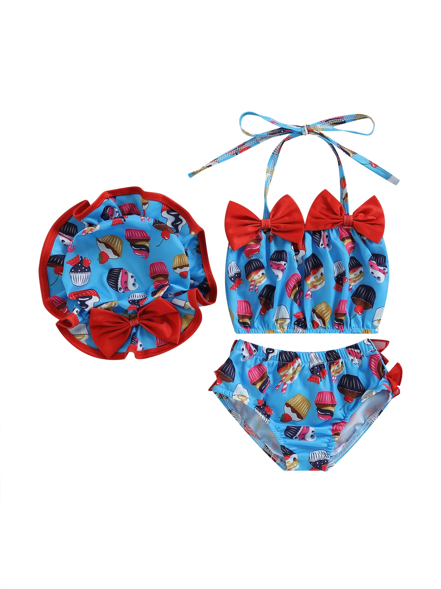 Shuttle tree Toddler Infant Baby Girls 3 Piece Bikini Set Swimsuit ...