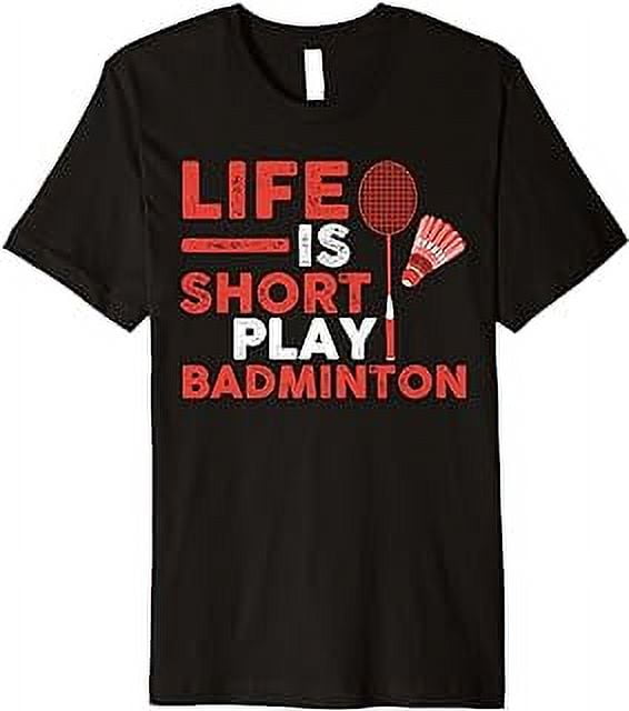 Shuttlecock Badminton Player Premium T-Shirt - Walmart.com