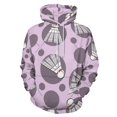 thumbnail image 1 of Shuttlecock Purple Pattern 3D Print Hoodie Men Women Autumn Thin Pullover Sweatshirt Vintage Streetwear Tops, 1 of 6