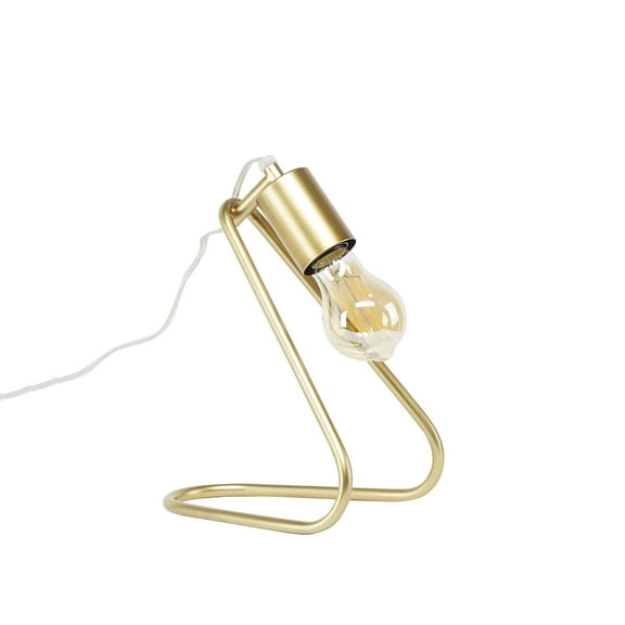Shuyler Exposed Bulb Angled Gold Table Lamp