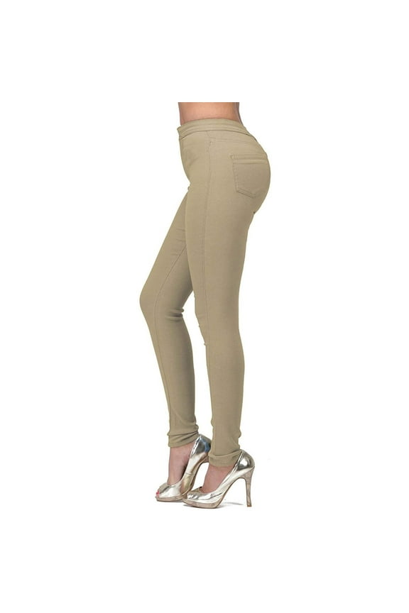 Summer Pants for Women, Fashion Women's Pure Color High-waisted Straight-barrel Small Feet Jeans Womens Medium on Casual Pants