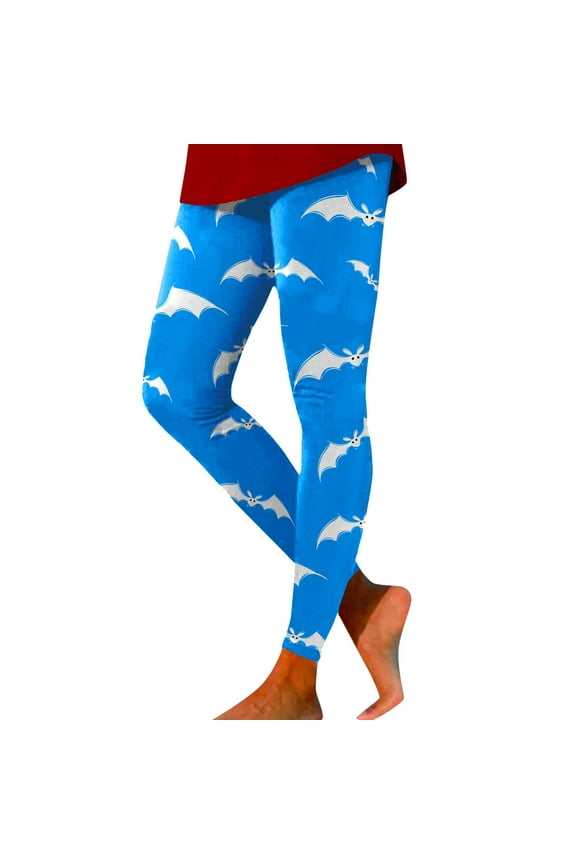 Women's D Casual Red Printed Yoga Pants Leggings Thigh Garters Chafing