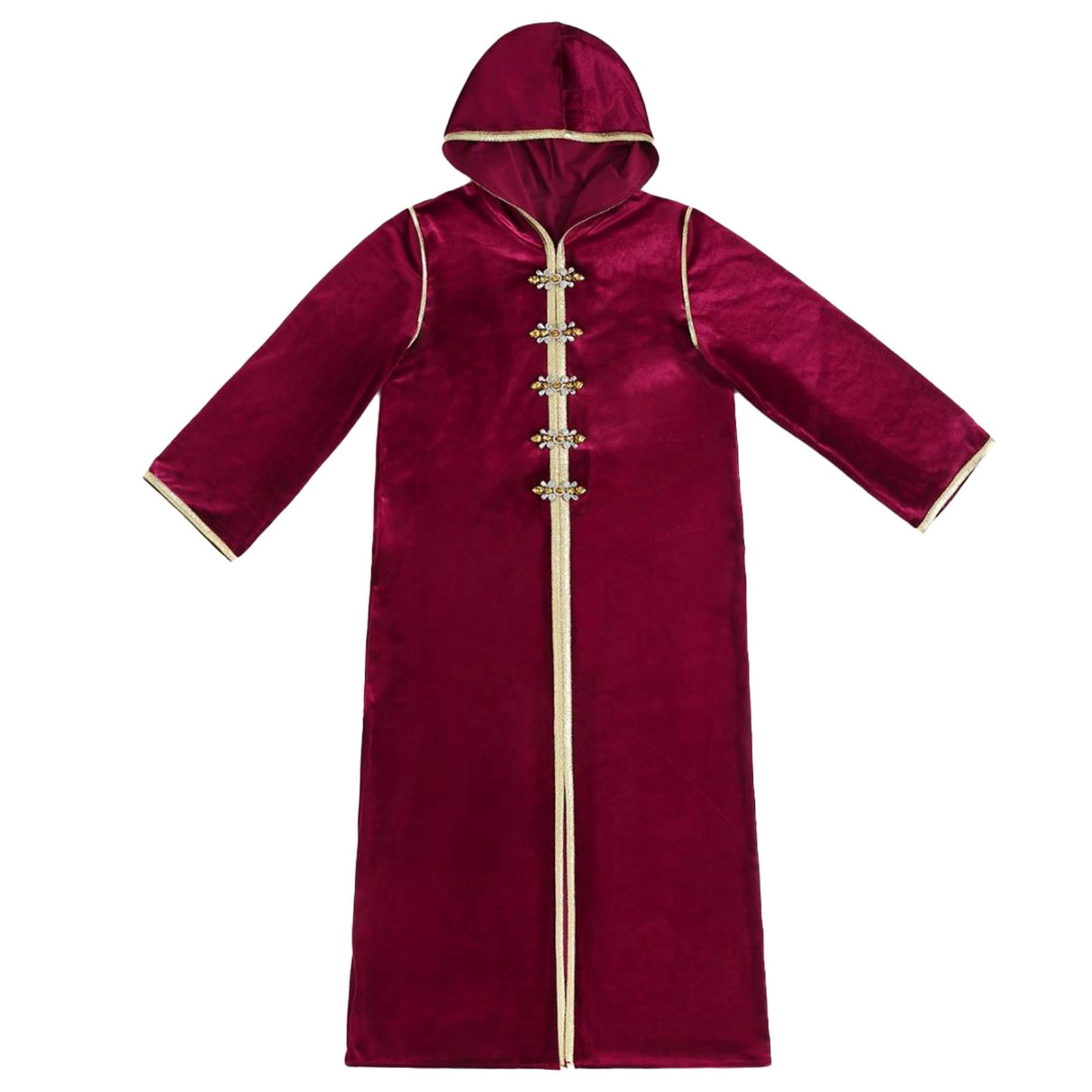 Shwomsmer Women's Hooded Long Sleeve Vintage Pullover Robe Prayer Dress ...