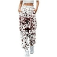 thumbnail image 1 of Shwomsmer Women's Pants Women's Casual Drawstring Loose Fit Jogger Pants With Floral Print Comfortable Sport Sweatpants For Everyday Wear Plaid Casual Pants for Women, 1 of 3