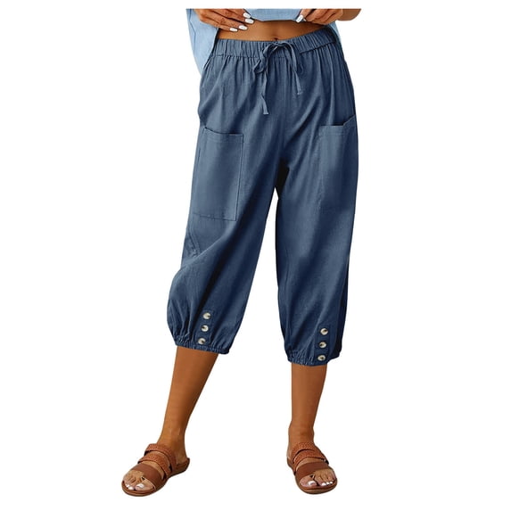Shwomsmer Women's Pants Women's Casual Pants Capri Sweatpants for Women Womens Summer Pants Trousers Pants for Women Summer Pants