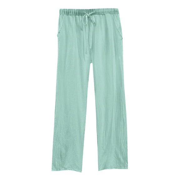 Shwomsmer Women's Pants Women's Linen Pants Women's Athletic Pants Womens Elastic Waist Pants Travel Pants Women Summer Pants