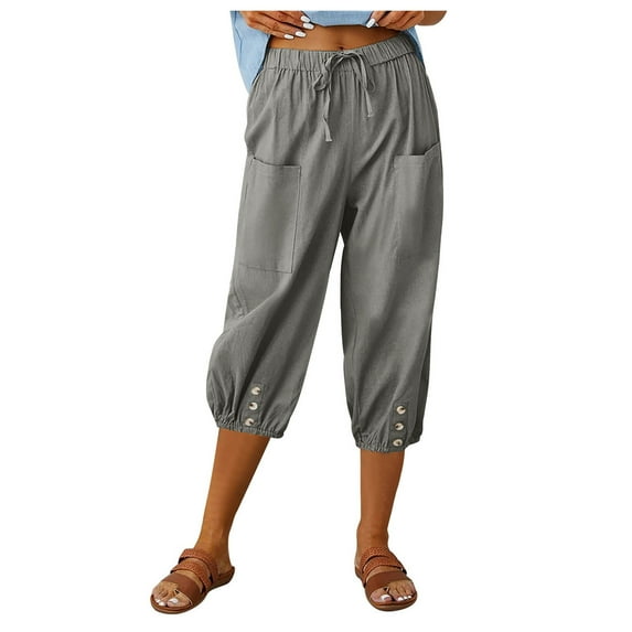 Shwomsmer Women's Pants Womens Linen Pants Women's Athletic Pants Plus Size Pants for Women Womens Travel Pants Summer Pants