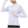 thumbnail image 1 of Shwomsmer Womens T Shirts Women's Yoga Long Sleeve Slim Fit Running Fitness Quick Drying Sports T Shirt Women Short Sleeve Shirts, 1 of 5