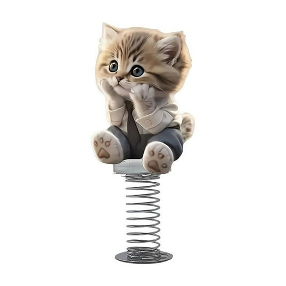 Shy Bobble, Cute 2D Acrylic Cat Bobbleheads, Funny Bouncing Shaking Cars Interior Dashboard Decor, for Desk Bookshelves & Home Decoration, Great Gift for Cat Lovers (3.90