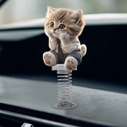 Shy Kitty Bobble,Cute 2D Acrylic Cat Bobbleheads,Shaking Cat Decor for car Dashboard,Fun Bouncing Shaking Dashboard Decor,for Dashboard Desktop Home,Great Gift for Cat Lovers