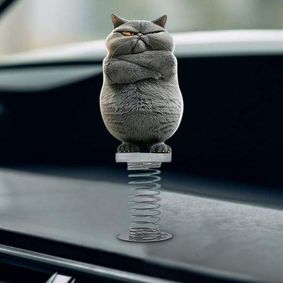 Shy Kitty Bobble,Cute 2D Acrylic Cat Bobbleheads,Shaking Cat Decor for car Dashboard,Fun Bouncing Shaking Dashboard Decor,for Dashboard Desktop Home,Great Gift for Cat Lovers