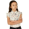 thumbnail image 1 of Shyanne Girls' Pine Haven Printed Sleeveless Snap Western Shirt - SGSP24W20-CRM X-  US, 1 of 4