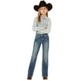 thumbnail image 1 of Shyanne Girls' Zig Zag Vertical Pocket Stretch Bootcut Jeans Big - SGHO22J3-BIG 7 REG, 1 of 4