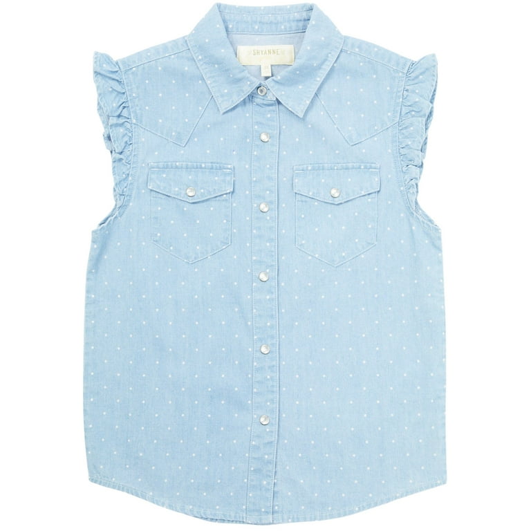 toddler girl chambray shirt
