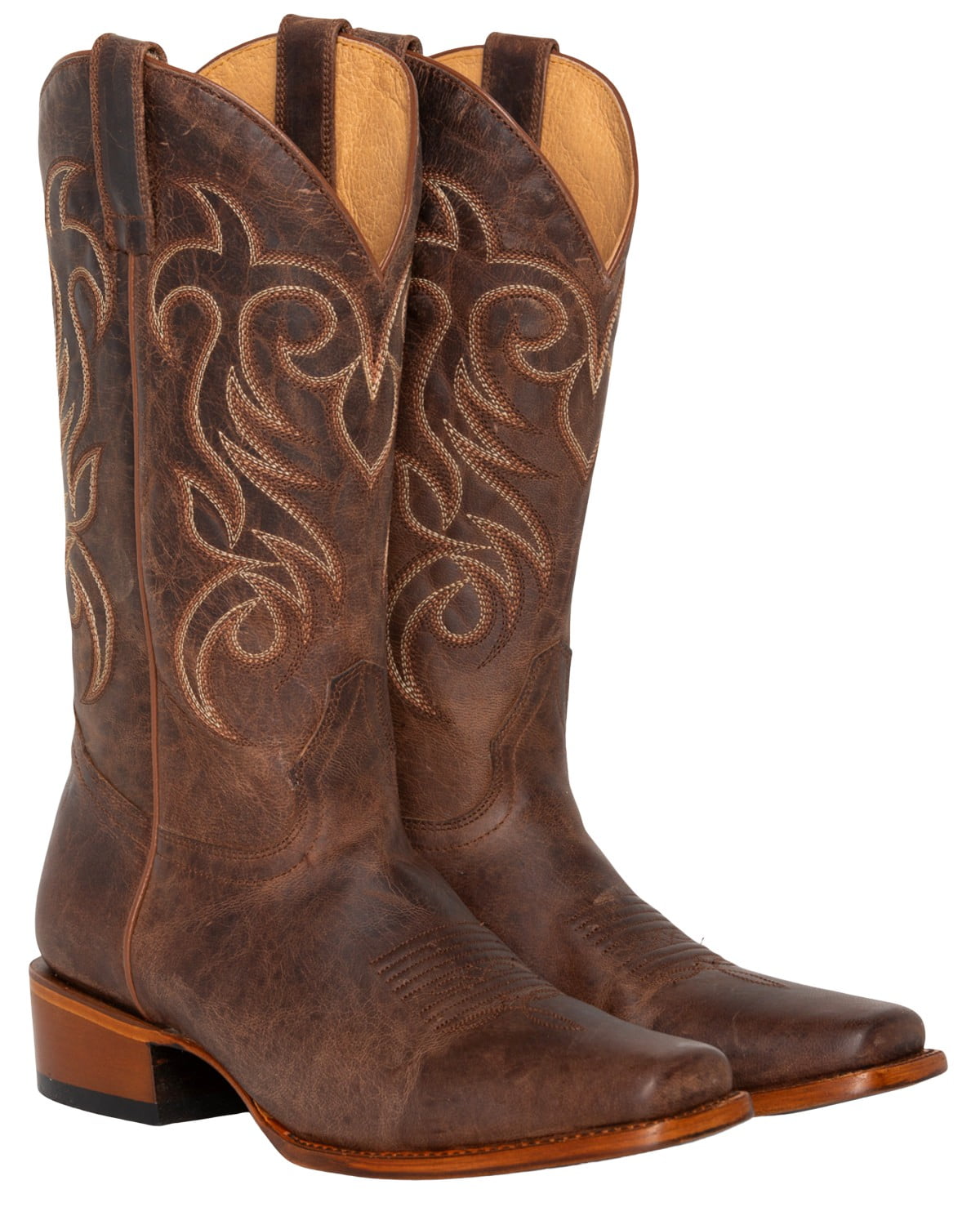 Shyanne Women s Darby Western Boot Square Toe Brown 8 CMF US Walmart