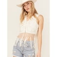 thumbnail image 1 of Shyanne Women's Embroidered Eyelet Fringe Vest - SWSU24V76-WHT X-  US, 1 of 4