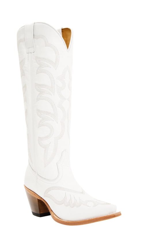 Women's Women'S High Desert Tall Western Boot Snip Toe White 7 1/2 M US