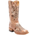 thumbnail image 1 of Shyanne Women's Hybrid Leather Tpu Verbena Western Performance Boot Broad Square Tan 7 1/2 M  US, 1 of 7