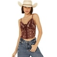 thumbnail image 1 of Shyanne Women's Lace Front Embroidered Corset Top - SWSP24K44-BN XX-  US, 1 of 4