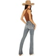 thumbnail image 1 of Shyanne Women's Aria Mid Rise Bootcut Stretch Denim Jeans - SWSP24J67-MDW 34W x 34L, 1 of 3