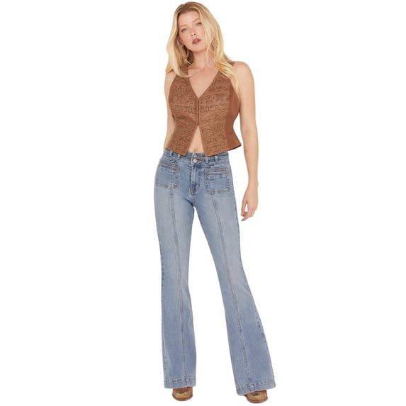 Shyanne Women's Medium Wash Trouser Jeans - SWHO22J71-MDW 32W x 36L