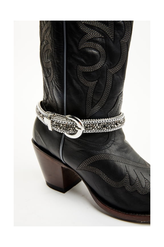 Women's Women'S Rhinestone Studded Strap Boot Jewelry - BA367 One Size